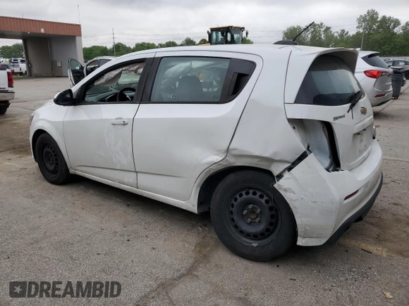 2017 Chevrolet Sonic LT with VIN 1G1JG6SH0H4177229, listed as a Copart auction lot 58264135 with 120,953 mi miles and Salvage title. Bid and sale history available at DreamBid. Image 2.