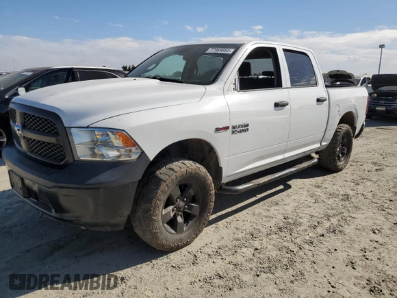 2015 Ram 1500 Tradesman z VIN 1C6RR7KM5FS547839, wystawiony jako Copart lot #77969884 z przebiegiem Nie podano mil oraz Szkoda całkowita • Salvage title. Historia ofert i sprzedaży dostępna na DreamBid. Obrazek 1.