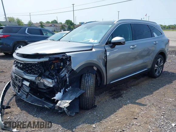 2023 Kia Sorento EX with VIN KNDRHDLG3P5140489, listed as a IAAI auction lot 42399780 with 24,042 mi miles and . Bid and sale history available at DreamBid. Image 17.