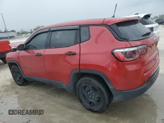 2018 Jeep Compass Sport with VIN 3C4NJCAB6JT409466, listed as a Copart auction lot 54982045 with 81,985 mi miles and Salvage title. Bid and sale history available at DreamBid. Image 2.