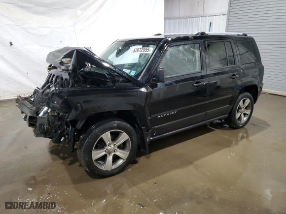 2016 Jeep Patriot High Altitude Edition with VIN 1C4NJRFB1GD545918, listed as a Copart auction lot 52072955 with 0 mi miles and Salvage Title. Bid and sale history available at carsss.com. Image 1.
