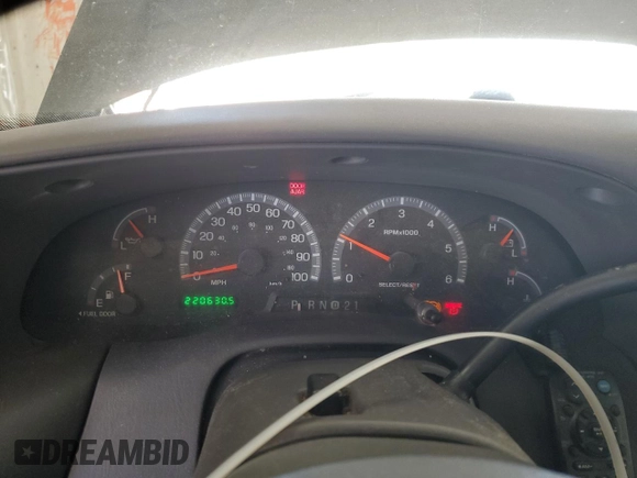 2003 Ford F-150 with VIN 2FTRF08L03CA03160, listed as a Copart auction lot 51591535 with 220,630 mi miles and Salvage title. Bid and sale history available at DreamBid. Image 9.