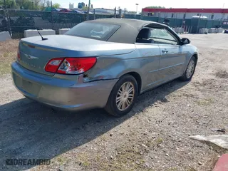 2008 Chrysler Sebring Touring with VIN 1C3LC55R98N118821, listed as a IAAI auction lot 42102685 with 211,537 mi miles. Bid and sale history available at carsss.com. Image 4.