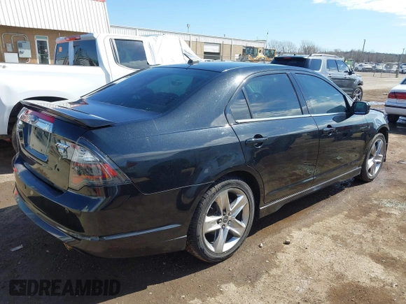 2010 Ford Fusion SPORT with VIN 3FAHP0DC9AR331041, listed as a IAAI auction lot 41876028 with 206,021 mi miles. Bid and sale history available at carsss.com. Image 4.