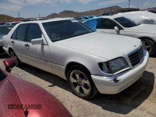 1997 Mercedes-Benz S-Class with VIN WDBGA32G2VA348003, listed as a Copart auction lot 64472134 with 110,371 mi miles and Salvage Title. Bid and sale history available at carsss.com. Image 4.