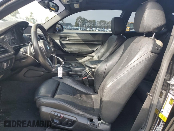2015 BMW 2 Series 228i with VIN WBA1F5C56FV257079, listed as a Copart auction lot 43387125 with 155,027 mi miles and Salvage Title. Bid and sale history available at carsss.com. Image 7.