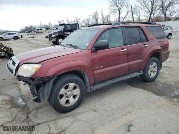 2006 Toyota 4Runner SR5 with VIN JTEBT14R868033977, listed as a Copart auction lot 42383785 with 265,616 mi miles and Salvage Title. Bid and sale history available at carsss.com. Image 1.
