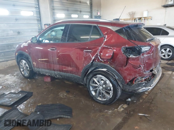 2022 Buick Encore GX Essence with VIN KL4MMGSL8NB147713, listed as a IAAI auction lot 41619512 with 15,210 mi miles. Bid and sale history available at carsss.com. Image 3.