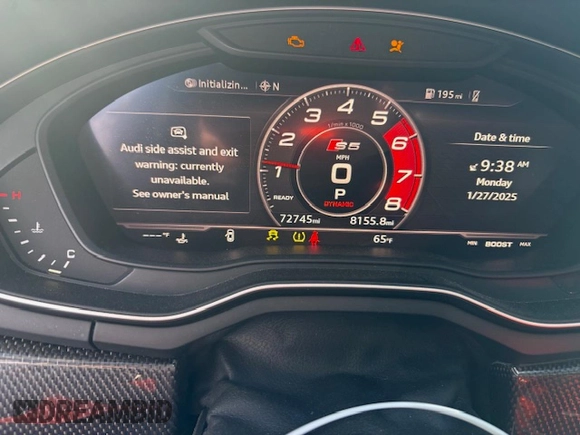 2018 Audi S5 Premium Plus z VIN WAUP4AF59JA010806, wystawiony jako Copart lot #42228515 z przebiegiem 72 745 mil mil oraz Szkoda całkowita • Salvage title. Historia ofert i sprzedaży dostępna na DreamBid. Obrazek 9.