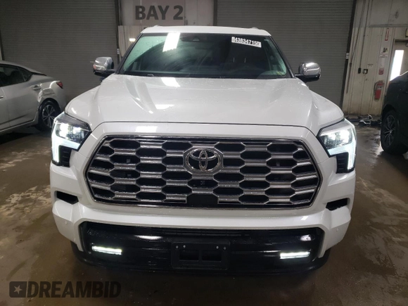 2025 Toyota Sequoia SR5 with VIN 7SVAAABA3SX050405, listed as a Copart auction lot 43834715 with 3,531 mi miles and Clean Title. Bid and sale history available at carsss.com. Image 5.