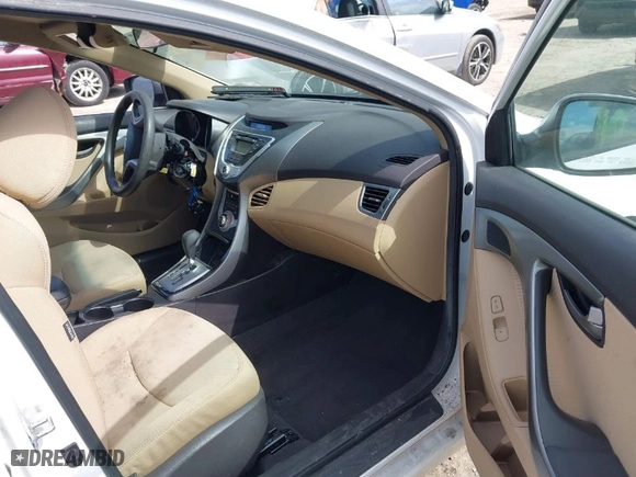 2012 Hyundai Elantra GLS PZEV with VIN 5NPDH4AE9CH150837, listed as a IAAI auction lot 41888818 with 86,210 mi miles. Bid and sale history available at carsss.com. Image 5.