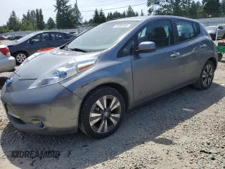2015 Nissan LEAF S z VIN 1N4AZ0CP2FC318492, wystawiony jako Copart lot #59898595 z przebiegiem 94 335 mil mil oraz Szkoda całkowita • Salvage title. Historia ofert i sprzedaży dostępna na DreamBid. Obrazek 1.