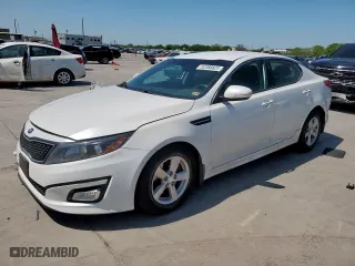 2015 Kia Optima LX with VIN 5XXGM4A77FG444862, listed as a Copart auction lot 52388825 with 109,620 mi miles and Salvage Title. Bid and sale history available at carsss.com. Image 1.
