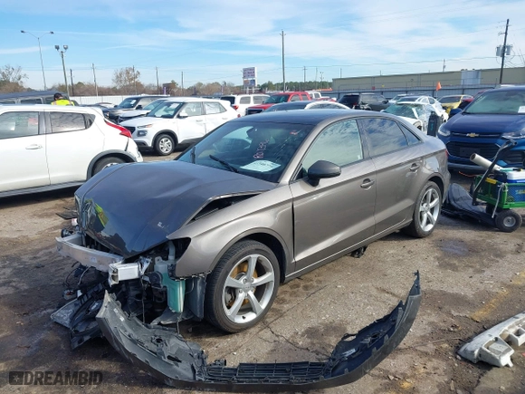2015 Audi A3 1.8T Premium with VIN WAUACGFF8F1108897, listed as a IAAI auction lot 41340771 with 104,951 mi miles. Bid and sale history available at carsss.com. Image 18.