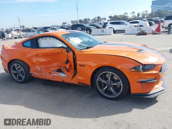 2021 Ford Mustang GT with VIN 1FA6P8CF5M5114482, listed as a IAAI auction lot 41613528 with 63,216 mi miles. Bid and sale history available at carsss.com. Image 13.