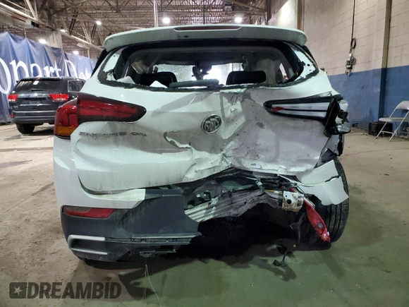 2022 Buick Encore GX Select with VIN KL4MMDS29NB119358, listed as a Copart auction lot 41794895 with 37,264 mi miles and Non repairable. Bid and sale history available at DreamBid. Image 6.