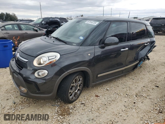 2014 FIAT 500L Trekking with VIN ZFBCFADH1EZ019373, listed as a Copart auction lot 87916725 with 75,862 mi miles and Salvage Title. Bid and sale history available at DreamBid. Image 1.
