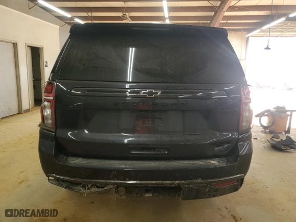 2022 Chevrolet Suburban Z71 with VIN 1GNSKDKD3NR363879, listed as a Copart auction lot 46826325 with 37,567 mi miles and Salvage Title. Bid and sale history available at carsss.com. Image 6.