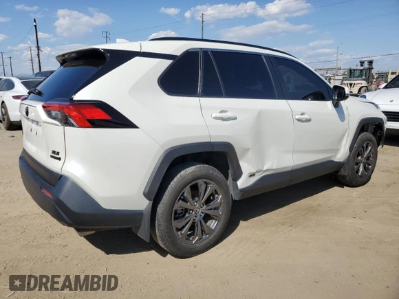 2022 Toyota RAV4 Hybrid XLE Premium with VIN JTMB6RFV1ND521761, listed as a Copart auction lot 52150265 with 46,391 mi miles and Salvage title. Bid and sale history available at DreamBid. Image 3.