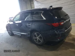 2017 Infiniti QX60 with VIN 5N1DL0MMXHC546218, listed as a Copart auction lot 47448695 with 122,427 mi miles and Salvage Title. Bid and sale history available at carsss.com. Image 2.