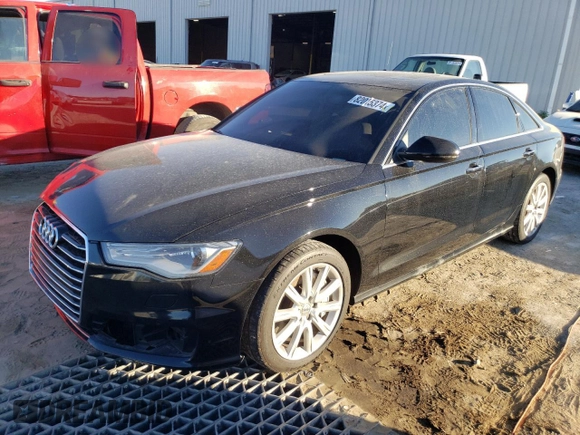 2016 Audi A6 2.0T Premium Plus with VIN WAUDFAFC6GN057613, listed as a Copart auction lot 82015374 with 121,319 mi miles and Salvage Title. Bid and sale history available at carsss.com. Image 1.