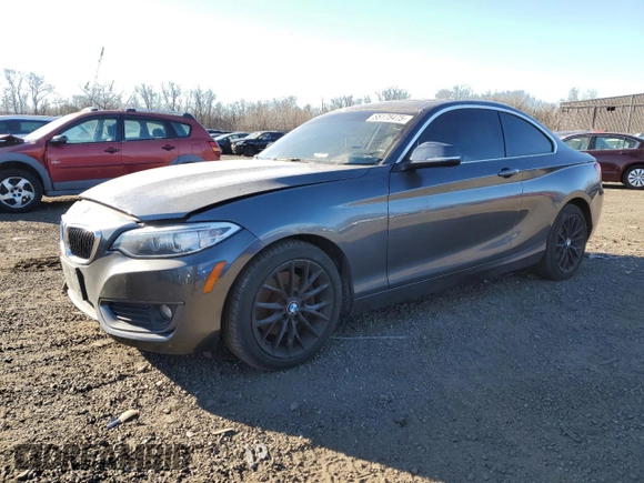 2015 BMW 2 Series 228i xDrive with VIN WBA1F7C57FVX96239, listed as a Copart auction lot 88178475 with 93,127 mi miles and Salvage Title. Bid and sale history available at carsss.com. Image 1.
