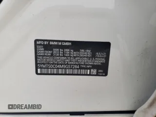 2021 BMW X3 M with VIN 5YMTS0C04M9G57284, listed as a Copart auction lot 79072684 with 0 mi miles and Salvage Title. Bid and sale history available at carsss.com. Image 13.