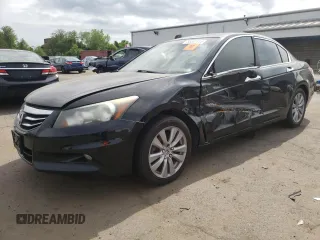 2011 Honda Accord EX-L z VIN 1HGCP3F80BA002854, wystawiony jako Copart lot #61241825 z przebiegiem Nie podano mil oraz Szkoda całkowita • Salvage title. Historia ofert i sprzedaży dostępna na DreamBid. Obrazek 1.