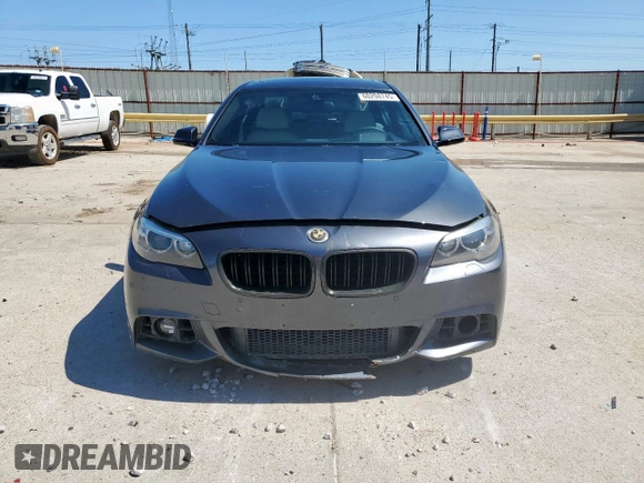 2015 BMW 5 Series 550i with VIN WBAKN9C59FD961491, listed as a Copart auction lot 60208745 with 70,241 mi miles and Salvage title. Bid and sale history available at DreamBid. Image 5.