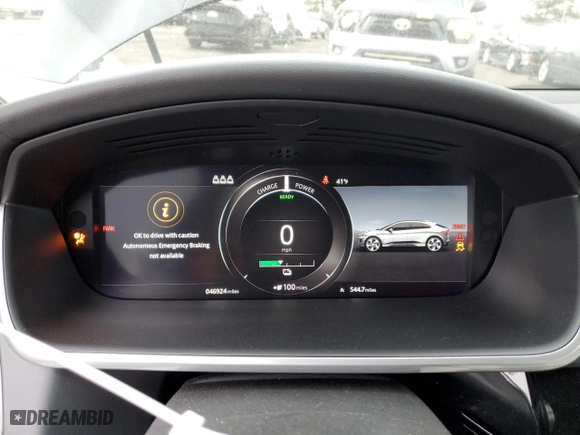 2019 Jaguar I-PACE HSE with VIN SADHD2S13K1F61760, listed as a Copart auction lot 89027055 with 46924 miles and Salvage Title. Bid and sale history available at carsss.com. Image 9.