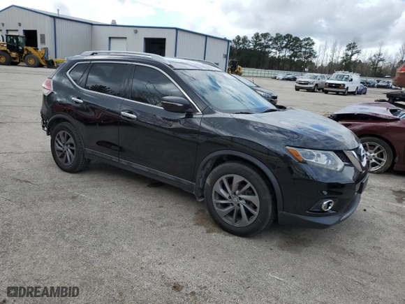 2016 Nissan Rogue SV with VIN 5N1AT2MT9GC879823, listed as a Copart auction lot 43831005 with 177,601 mi miles and Salvage Title. Bid and sale history available at carsss.com. Image 4.