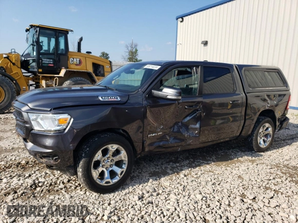 2020 Ram 1500 Big Horn with VIN 1C6SRFFM3LN323615, listed as a Copart auction lot 65014024 with 90,808 mi miles and Salvage Title. Bid and sale history available at carsss.com. Image 1.