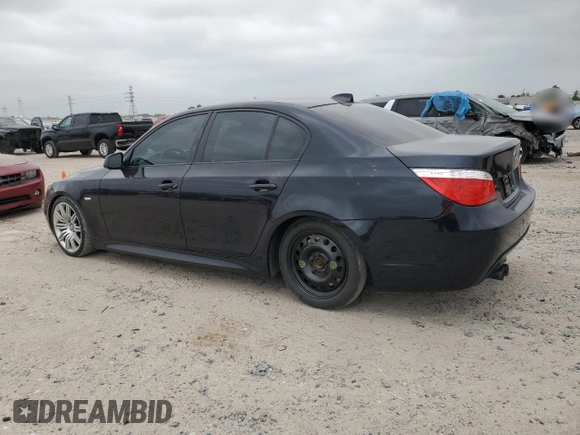 2010 BMW 5 Series 550i with VIN WBANW5C50ACT57345, listed as a Copart auction lot 52147555 with 118,863 mi miles and Clean Title. Bid and sale history available at DreamBid. Image 2.