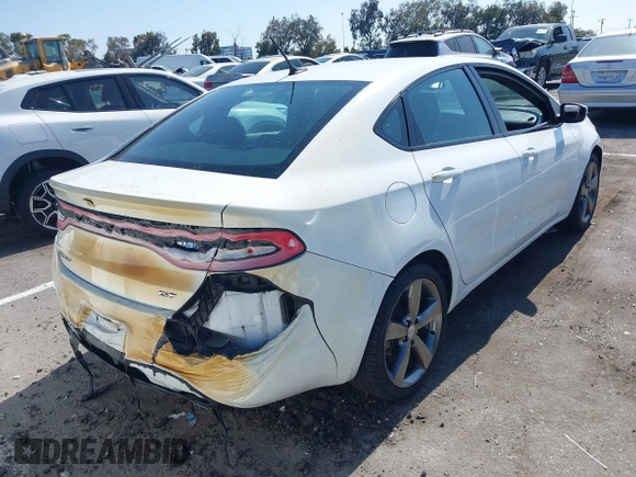 2016 Dodge Dart GT with VIN 1C3CDFEB1GD728240, listed as a IAAI auction lot 42625058 with 104,423 mi miles and . Bid and sale history available at DreamBid. Image 4.