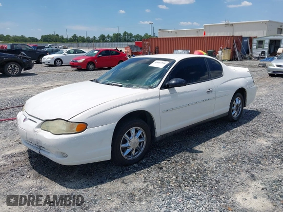 2004 Chevrolet Monte Carlo LS с VIN 2G1WW12E049200887, выставлен на аукционе IAAI как лот 42663208 с пробегом 190 023 миль миль и . История ставок и продаж доступна на DreamBid. Изображение 2.