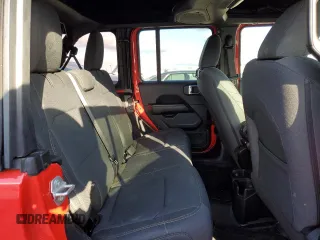 2024 Jeep Wrangler Sahara with VIN 1C4PJXEG9RW236263, listed as a Copart auction lot 45009025 with 13,985 mi miles and Salvage Title. Bid and sale history available at carsss.com. Image 11.