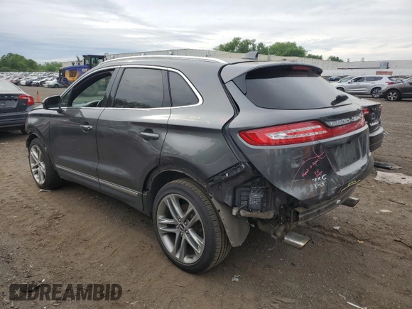 2018 Lincoln MKC Reserve with VIN 5LMCJ3D99JUL01194, listed as a Copart auction lot 58380425 with 101,842 mi miles and Salvage title. Bid and sale history available at DreamBid. Image 2.