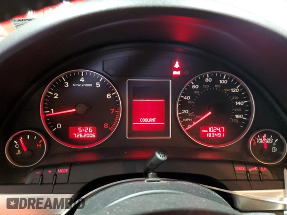 2008 Audi A4 с VIN WAUKF98E88A033021, выставлен на аукционе Copart как лот 47732935 с пробегом 183 491 миль миль и Списание • Salvage title. История ставок и продаж доступна на DreamBid. Изображение 9.