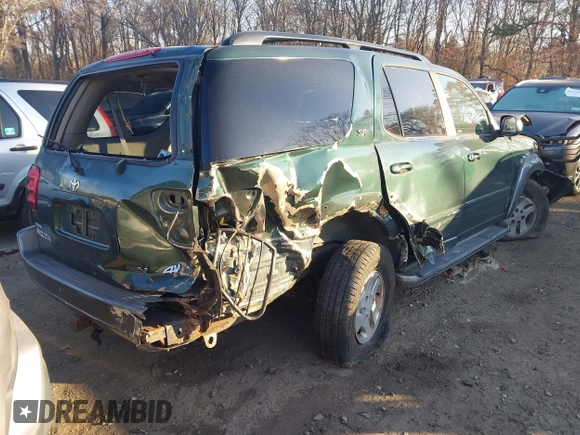 2003 Toyota Sequoia SR5 with VIN 5TDBT44A03S193701, listed as a IAAI auction lot 41288236 with 67,531 mi miles and . Bid and sale history available at DreamBid. Image 4.