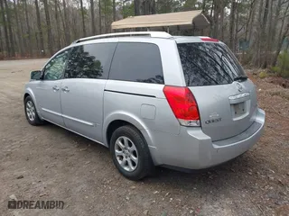 2009 Nissan Quest SL with VIN 5N1BV28U59N105982, listed as a IAAI auction lot 41795063 with 127,008 mi miles. Bid and sale history available at carsss.com. Image 3.