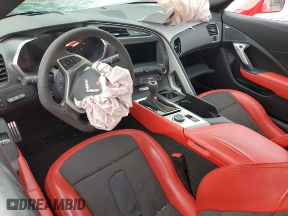 2017 Chevrolet Corvette Grand Sport 2LT with VIN 1G1YY2D79H5112303, listed as a Copart auction lot 73405874 with 23,745 mi miles and Salvage Title. Bid and sale history available at carsss.com. Image 8.