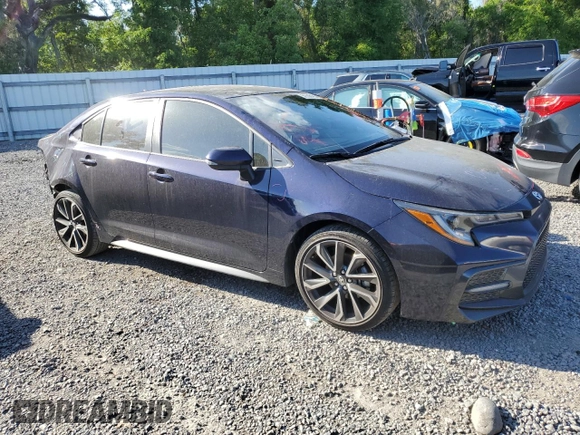 2021 Toyota Corolla SE with VIN JTDM4MCE9MJ067572, listed as a Copart auction lot 50538425 with 63,340 mi miles and Salvage Title. Bid and sale history available at carsss.com. Image 4.