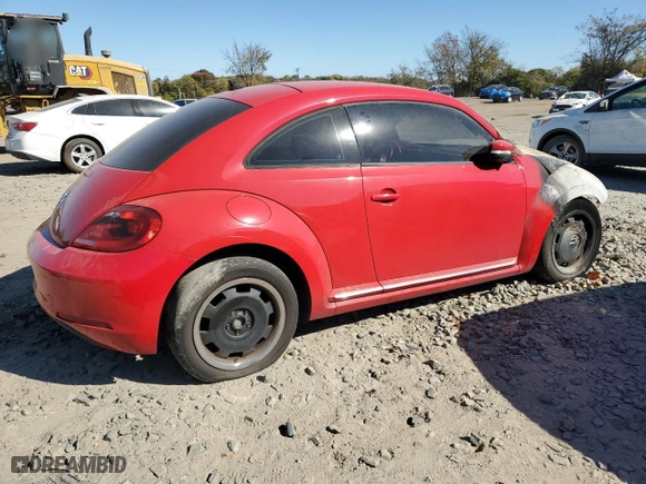 2012 Volkswagen Beetle 2.5L w/Sun PZEV with VIN 3VWJP7AT7CM619324, listed as a Copart auction lot 76794084 with 0 mi miles and Salvage Title. Bid and sale history available at carsss.com. Image 3.