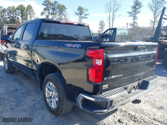 2022 Chevrolet Silverado 1500 LT with VIN 1GCPDKEKXNZ616770, listed as a IAAI auction lot 41685981 with 34,347 mi miles. Bid and sale history available at carsss.com. Image 3.