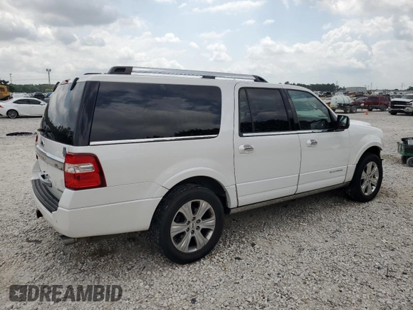 2016 Ford Expedition Max Platinum z VIN 1FMJK1LT4GEF11794, wystawiony jako Copart lot #55332795 z przebiegiem 151 060 mil mil oraz Szkoda całkowita • Salvage title. Historia ofert i sprzedaży dostępna na DreamBid. Obrazek 3.
