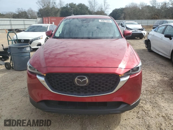 2022 Mazda CX-5 2.5 S Premium Plus Package with VIN JM3KFBEM0N1598419, listed as a Copart auction lot 43671425 with 44,795 mi miles and Non Repairable. Bid and sale history available at carsss.com. Image 5.
