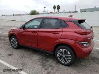 2023 Hyundai Kona Electric SE with VIN KM8K23AGXPU184488, listed as a Copart auction lot 70221173 with 36 mi miles. Bid and sale history available at carsss.com. Image 2.