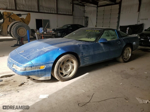 1992 Chevrolet Corvette with VIN 1G1YY23PXN5118138, listed as a Copart auction lot 47565185 with 0 mi miles and Salvage Title. Bid and sale history available at carsss.com. Image 1.