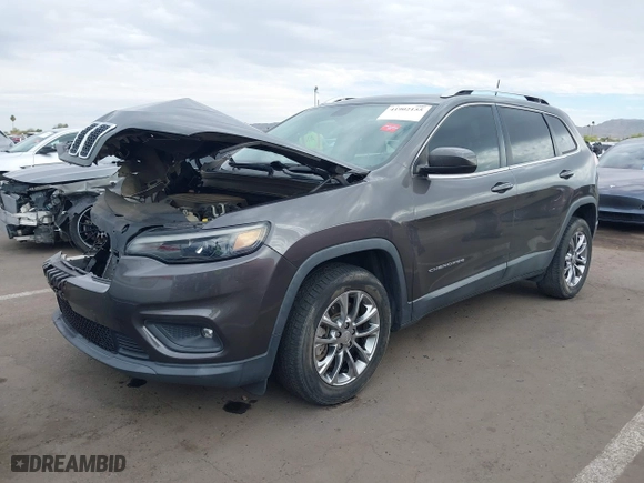 2019 Jeep Cherokee Latitude Plus with VIN 1C4PJLLN3KD119578, listed as a IAAI auction lot 41902155 with 80,556 mi miles. Bid and sale history available at carsss.com. Image 17.