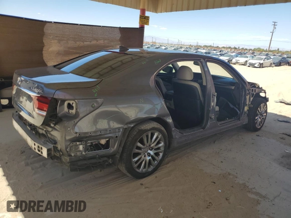 2014 Lexus LS 460 L with VIN JTHGL5EF8E5052422, listed as a Copart auction lot 69878164 with 163,153 mi miles and Salvage title. Bid and sale history available at DreamBid. Image 3.